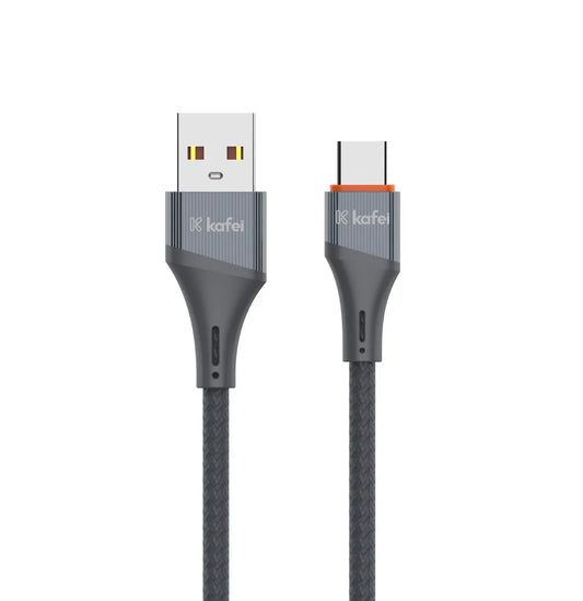 Kafei Cabo Type-C Nylon Trançado 1 Metro