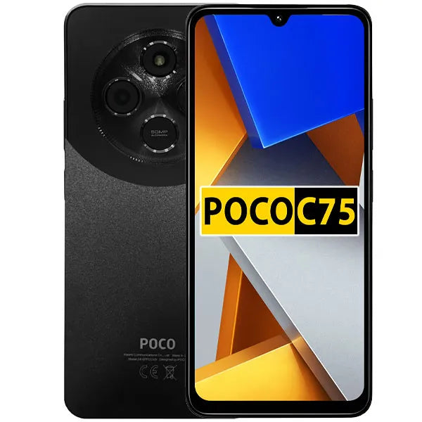 Celular Xiaomi POCO C75 NFC Dual SIM de 256GB 8GB RAM de 6.88" 50MP 13MP - Preto (Global)