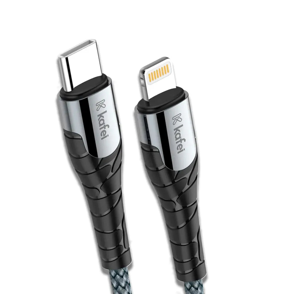 Kafei cabo Lightning + Type-C nlyon 1 metro